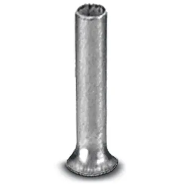 Uninsulated wire end ferrule, 1.0 mm², 6 mm long, DIN 46228-1, silver, 3200247 - 1