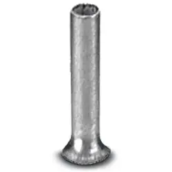 Uninsulated wire end ferrule, 1.0 mm², 6 mm long, DIN 46228-1, silver, 3200247