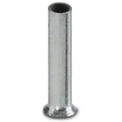 Uninsulated wire end ferrule, 1.0 mm², 8 mm long, silver, 3202517