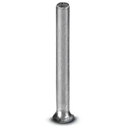 Uninsulated wire end ferrule, 1.0 mm², 10 mm long, DIN 46228-1, silver, 3200250