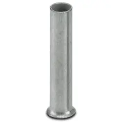 Uninsulated wire end ferrule, 1.5 mm², 10 mm long, DIN 46228-1, silver, 3200276