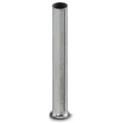 Uninsulated wire end ferrule, 1.5 mm², 15 mm long, silver, 3202591