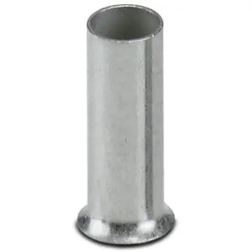 Uninsulated wire end ferrule, 2.5 mm², 7 mm long, DIN 46228-1, silver, 3200289 - 1