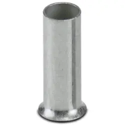 Uninsulated wire end ferrule, 2.5 mm², 7 mm long, DIN 46228-1, silver, 3200289