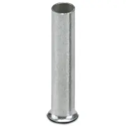 Uninsulated wire end ferrule, 2.5 mm², 12 mm long, DIN 46228-1, silver, 3200292