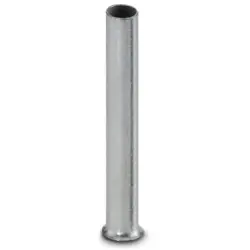 Uninsulated wire end ferrule, 2.5 mm², 18 mm long, DIN 46228-1, silver, 3202821