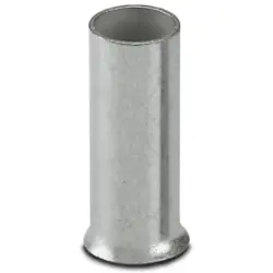 Uninsulated wire end ferrule, 4.0 mm², 9 mm long, DIN 46228-1, silver, 3200302