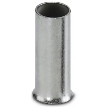 Uninsulated wire end ferrule, 6.0 mm², 10 mm long, DIN 46228-1, silver, 3202520 - 1