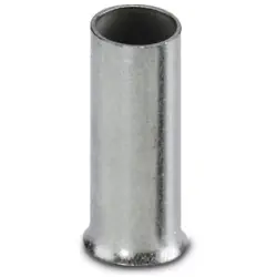 Uninsulated wire end ferrule, 6.0 mm², 10 mm long, DIN 46228-1, silver, 3202520