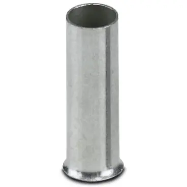 Uninsulated wire end ferrule, 6.0 mm², 12 mm long, DIN 46228-1, silver, 3200328 - 1