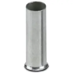 Uninsulated wire end ferrule, 6.0 mm², 12 mm long, DIN 46228-1, silver, 3200328