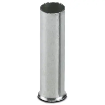 Uninsulated wire end ferrule, 10 mm², 18 mm long, DIN 46228-1, silver, 3200344 - 1