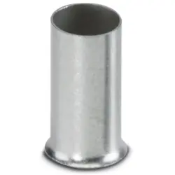 Uninsulated wire end ferrule, 16 mm², 12 mm long, DIN 46228-1, silver, 3200425