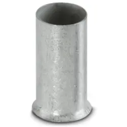 Uninsulated wire end ferrule, 25 mm², 15 mm long, DIN 46228-1, silver, 3200360