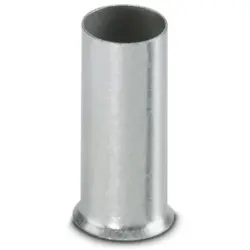 Uninsulated wire end ferrule, 25 mm², 18 mm long, DIN 46228-1, silver, 3200373