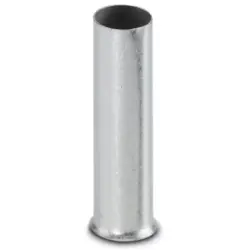 Uninsulated wire end ferrule, 50 mm², 40 mm long, silver, 3241240