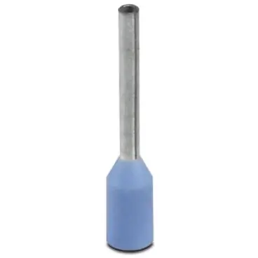 Insulated wire end ferrule, 0.25 mm², 12.5 mm/8 mm long, blue, 3201364 - 1