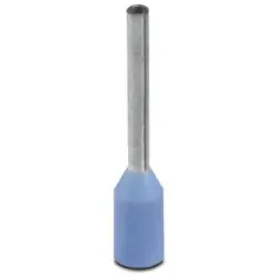 Insulated wire end ferrule, 0.25 mm², 12.5 mm/8 mm long, blue, 3201364