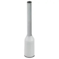 Insulated wire end ferrule, 0.5 mm², 16 mm/10 mm long, DIN 46228-4, white, 3201275