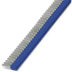 Insulated wire end ferrule, 0.75 mm², 14 mm/8 mm long, DIN 46228-4, blue, 1200163