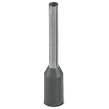 Insulated wire end ferrule, 0.75 mm², 16 mm/10 mm long, DIN 46228-4, gray, 3201288 - 1