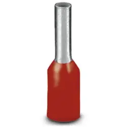 Insulated wire end ferrule, 1.0 mm², 12 mm/6 mm long, DIN 46228-4, red, 3200742