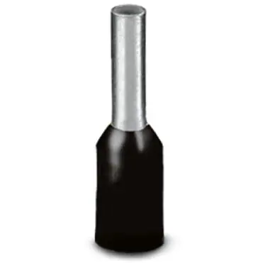 Wire end ferrule, 1.5 mm², 14 mm/8 mm long, black, 3200917 - 1