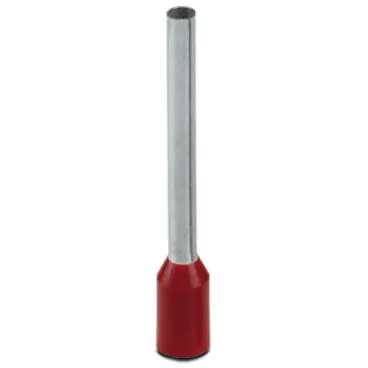 Insulated wire end ferrule, 1.5 mm², 18 mm/18 mm long, red, 3241125 - 1