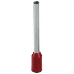 Insulated wire end ferrule, 1.5 mm², 18 mm/18 mm long, red, 3241125