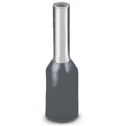 Insulated wire end ferrule, 2.5 mm², 14 mm/8 mm long, NF C 63-023, gray, 3200069