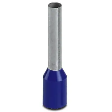 Insulated wire end ferrule, 2.5 mm², 18 mm/12 mm long, DIN 46228-4, blue, 3200962 - 1