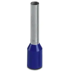 Insulated wire end ferrule, 2.5 mm², 18 mm/12 mm long, DIN 46228-4, blue, 3200962