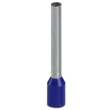 Insulated wire end ferrule, 2.5 mm², 24 mm/18 mm long, DIN 46228-4, blue, 3200580 - 1