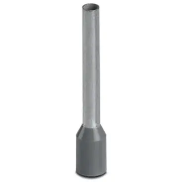 Insulated wire end ferrule, 2.5 mm², 24 mm/18 mm long, NF C 63-023, gray, 3200072 - 1