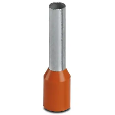 Insulated wire end ferrule, 4.0 mm², 20 mm/12 mm long, NF C 63-023, orange, 3200438 - 1