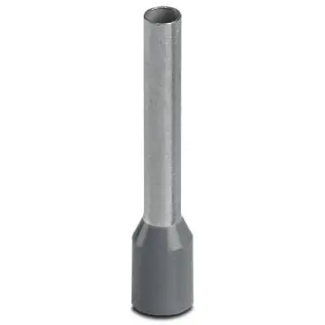 Insulated wire end ferrule, 4.0 mm², 26 mm/18 mm long, DIN 46228-4, gray, 3200593 - 1