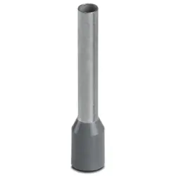 Insulated wire end ferrule, 4.0 mm², 26 mm/18 mm long, DIN 46228-4, gray, 3200593
