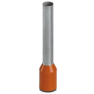 Insulated wire end ferrule, 4.0 mm², 26 mm/18 mm long, NF C 63-023, orange, 3200098 - 1