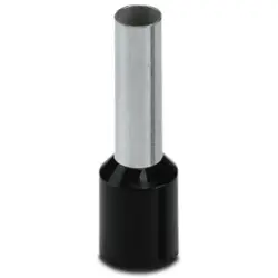 Insulated wire end ferrule, 6.0 mm², 20 mm/12 mm long, DIN 46228-4, black, 3201107