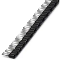 Insulated wire end ferrule, 1.5 mm², 14 mm/8 mm long, DIN 46228-4, black, 1200107