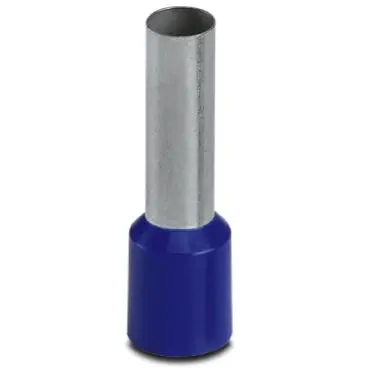 Insulated wire end ferrule, 16 mm², 28 mm/18 mm long, DIN 46228-4, blue, 3200629 - 1