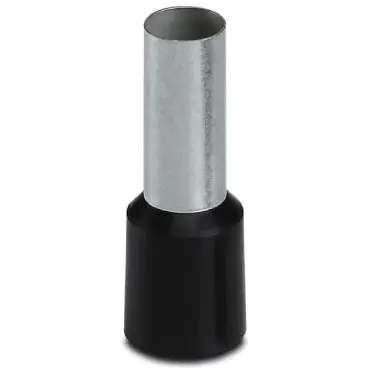 Insulated wire end ferrule, 25 mm², 30 mm/16 mm long, NF C 63-023, black, 3200412 - 1