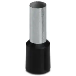 Insulated wire end ferrule, 25 mm², 30 mm/16 mm long, NF C 63-023, black, 3200412