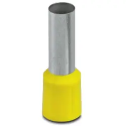 Insulated wire end ferrule, 25 mm², 32 mm/18 mm long, DIN 46228-4, yellow, 3201505