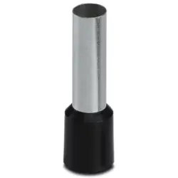 Insulated wire end ferrule, 25 mm², 36 mm/22 mm long, NF C 63-023, black, 3200739