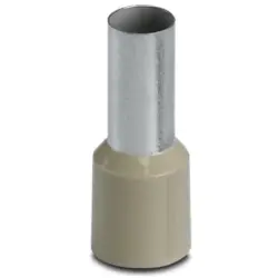 Insulated wire end ferrule, 35 mm², 30 mm/16 mm long, DIN 46228-4, beige, 3201071