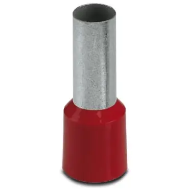 Insulated wire end ferrule, 35 mm², 32 mm/18 mm long, DIN 46228-4, red, 3201495 - 1