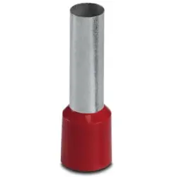 Insulated wire end ferrule, 35 mm², 39 mm/25 mm long, DIN 46228-4, red, 3200713