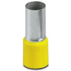 Insulated wire end ferrule, 70 mm², 37 mm/20 mm long, yellow, 3201848