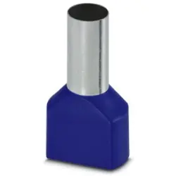 Insulated twin wire end ferrule, 16 mm², 31 mm/16 mm long, blue, 3202847